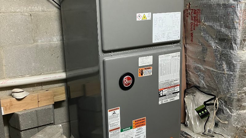 Air handler and refrigerant lines checked over on a Comfort Pro visit